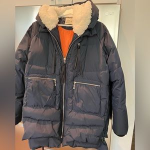 Navy blue winter coat (worn once!)